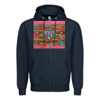 Navy super nurse tumbler Zipper Hoodie - BundleAndBundleShop