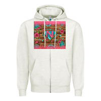 Oatmeal Heather super nurse tumbler Zipper Hoodie - BundleAndBundleShop
