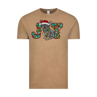 Vintage Coffee french bulldog christmas joy Vintage Tee - RanaPortraitStore