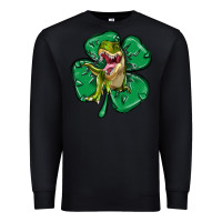 Black dinosaur st patricks day Premium Sweatshirt - MaliasSmallBusiness