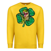 Lemon dinosaur st patricks day Premium Sweatshirt - MaliasSmallBusiness