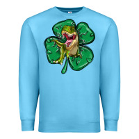 Ocean Blue dinosaur st patricks day Premium Sweatshirt - MaliasSmallBusiness