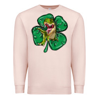 Pale Pink dinosaur st patricks day Premium Sweatshirt - MaliasSmallBusiness