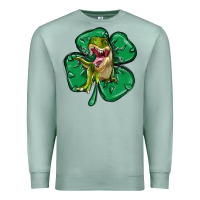 Seafoam dinosaur st patricks day Premium Sweatshirt - MaliasSmallBusiness
