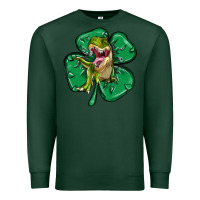 Sports Green dinosaur st patricks day Premium Sweatshirt - MaliasSmallBusiness