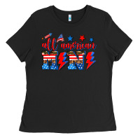 Black all american mimi Ladies Tee - AdoDesignShop