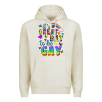 Oatmeal Heather Western It's Great Day To Be Gay Premium Hoodie - BundleAndBundleShop