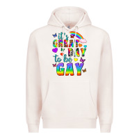 Pale Pink Western It's Great Day To Be Gay Premium Hoodie - BundleAndBundleShop