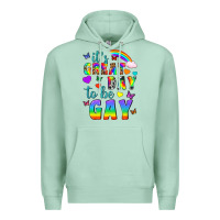 Seafoam Western It's Great Day To Be Gay Premium Hoodie - BundleAndBundleShop