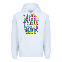 White Western It's Great Day To Be Gay Premium Hoodie - BundleAndBundleShop