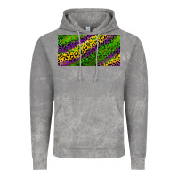 Cloud Rock Mardi Gras Leopard Vintage Hoodie - RanaPortraitStore