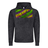 Vintage Black Mardi Gras Leopard Vintage Hoodie - RanaPortraitStore