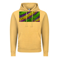 Vintage Mustard Mardi Gras Leopard Vintage Hoodie - RanaPortraitStore