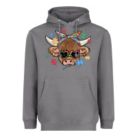 Storm autism awareness cow Heavyweight Hoodie - MaliasSmallBusiness