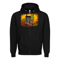 Black cross sunset backgraund Zipper Hoodie - JahusDesignShop