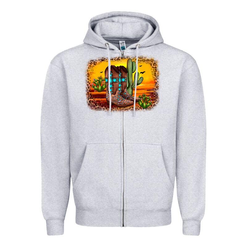 Cross Sunset Backgraund Zipper Hoodie by JahusDesignShop | Teevron