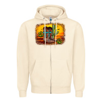 Sandshell cross sunset backgraund Zipper Hoodie - JahusDesignShop