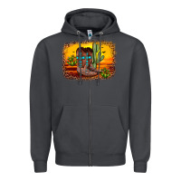 Smoke cross sunset backgraund Zipper Hoodie - JahusDesignShop