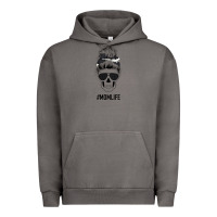 Pigment Tornado Black Glitter Cowhide Patterned Mom Skull Urban Hoodie - Bettercallsaul
