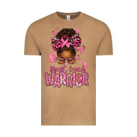Vintage Camel brest cancer warrior afro messy bun Vintage Tee - texasbilliewilder