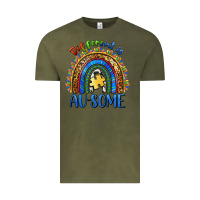 Vintage Olive different is ausome Vintage Tee - BarkalooDesign