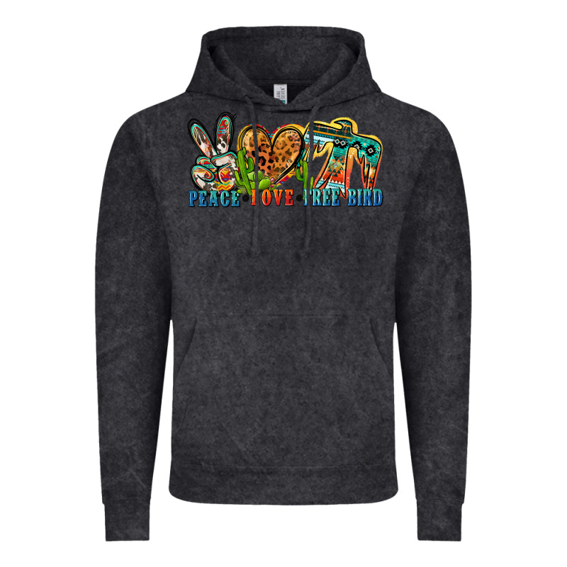 Peace Love Free Bird Vintage Hoodie by Zillion Design Studio | Teevron