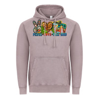 Vintage Zinc peace love free bird Vintage Hoodie - Zillion Design Studio