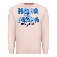 Pale Pink mama of drama boy mom Premium Sweatshirt - MaliasSmallBusiness