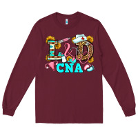 Burgundy labor and delivery cna Long Sleeve Tee - JahusDesignShop