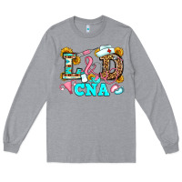Heather Grey labor and delivery cna Long Sleeve Tee - JahusDesignShop