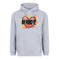 Heather Grey pride Heavyweight Hoodie - MaliasSmallBusiness