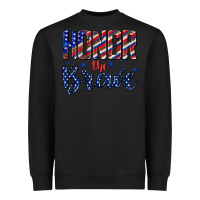 Black honor the brave Heavyweight Sweatshirt - texasbilliewilder