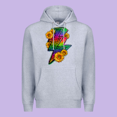 Lgbtq+ Lightnin' Bolt With Sunflower Premium Hoodie Designed By Bundleandbundleshop