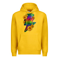 Lemon LGBTQ+ Lightnin' Bolt With Sunflower Premium Hoodie - BundleAndBundleShop
