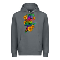 Rock LGBTQ+ Lightnin' Bolt With Sunflower Premium Hoodie - BundleAndBundleShop