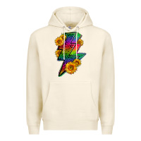 Tofu LGBTQ+ Lightnin' Bolt With Sunflower Premium Hoodie - BundleAndBundleShop