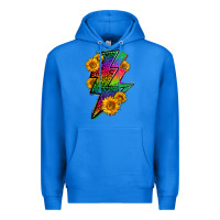 True Royal LGBTQ+ Lightnin' Bolt With Sunflower Premium Hoodie - BundleAndBundleShop