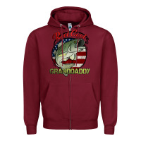 Burgundy reel cool granddaddy fishing Zipper Hoodie - Jasminsmagicworld
