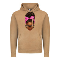 Vintage Camel afro messy bun pink bow Vintage Hoodie - texasbilliewilder