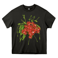 Asphalt Red Orchid Cactus Heavy Core Tee - LillyAllenDesigns