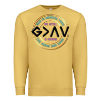 Antique Gold be still and know Premium Sweatshirt - MaliasSmallBusiness