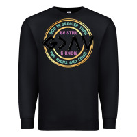 Black be still and know Premium Sweatshirt - MaliasSmallBusiness
