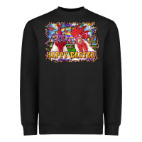 Black happy easter roosters Heavyweight Sweatshirt - RanaPortraitStore
