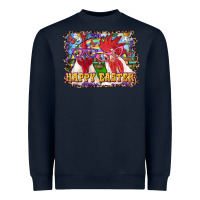 Navy happy easter roosters Heavyweight Sweatshirt - RanaPortraitStore