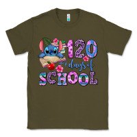 Army Green 120 days of school Classic Tee - AdoDesignShop