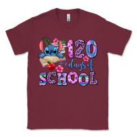 Burgundy 120 days of school Classic Tee - AdoDesignShop