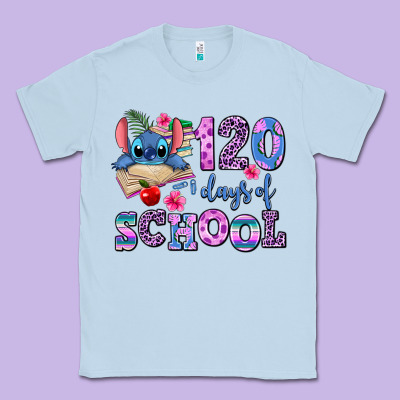 120 Days Of School Classic Tee Designed By Adodesignshop