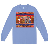 Colony Blue 4th of July sparkler tribe Long Sleeve Tee - HRA Design Shop