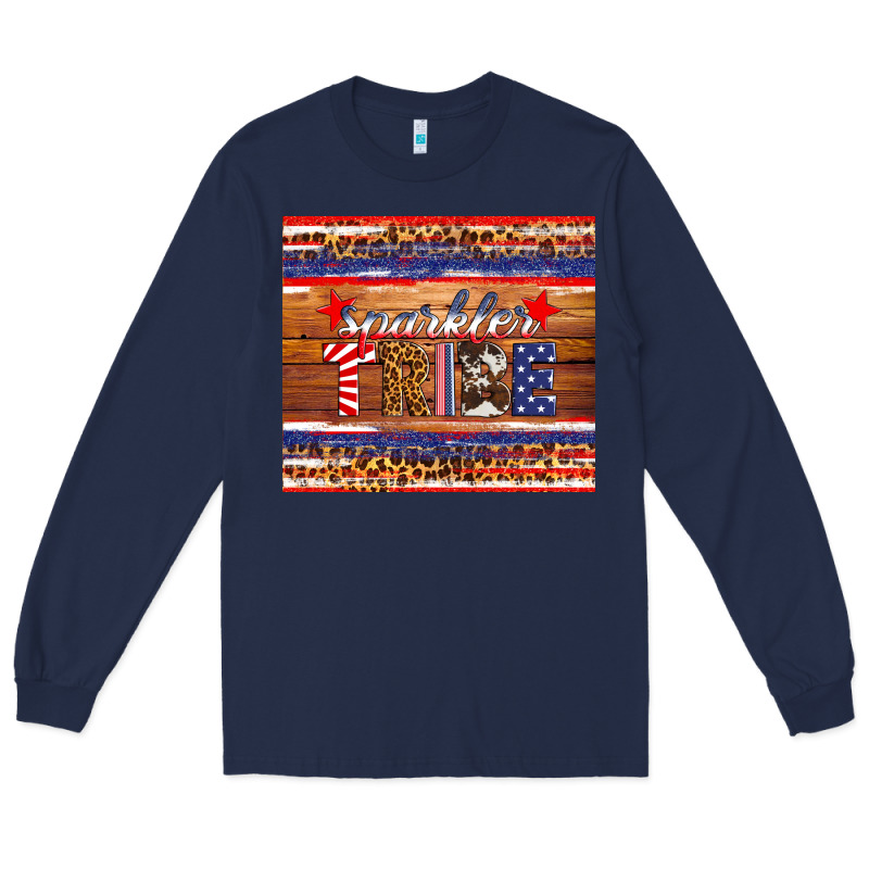 4th Of July Sparkler Tribe Long Sleeve Tee by HRA Design Shop | Teevron
