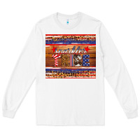 White 4th of July sparkler tribe Long Sleeve Tee - HRA Design Shop
